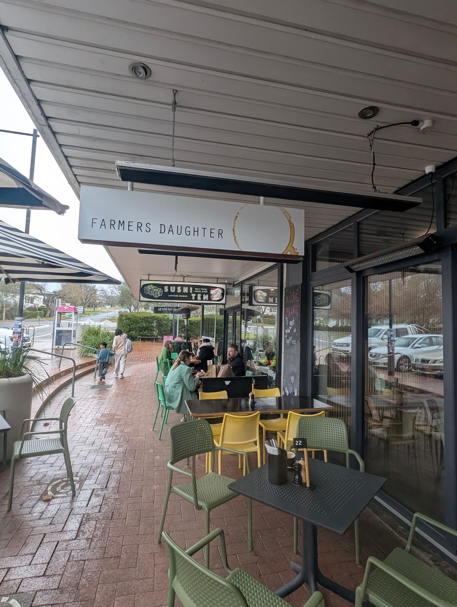 The Farmers Daughter shopfront on Bentham Street, Yarralumla